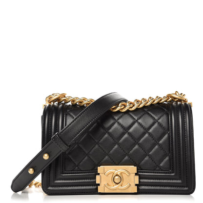 Chanel Calfskin Quilted Small Boy Flap Black 1 of 10