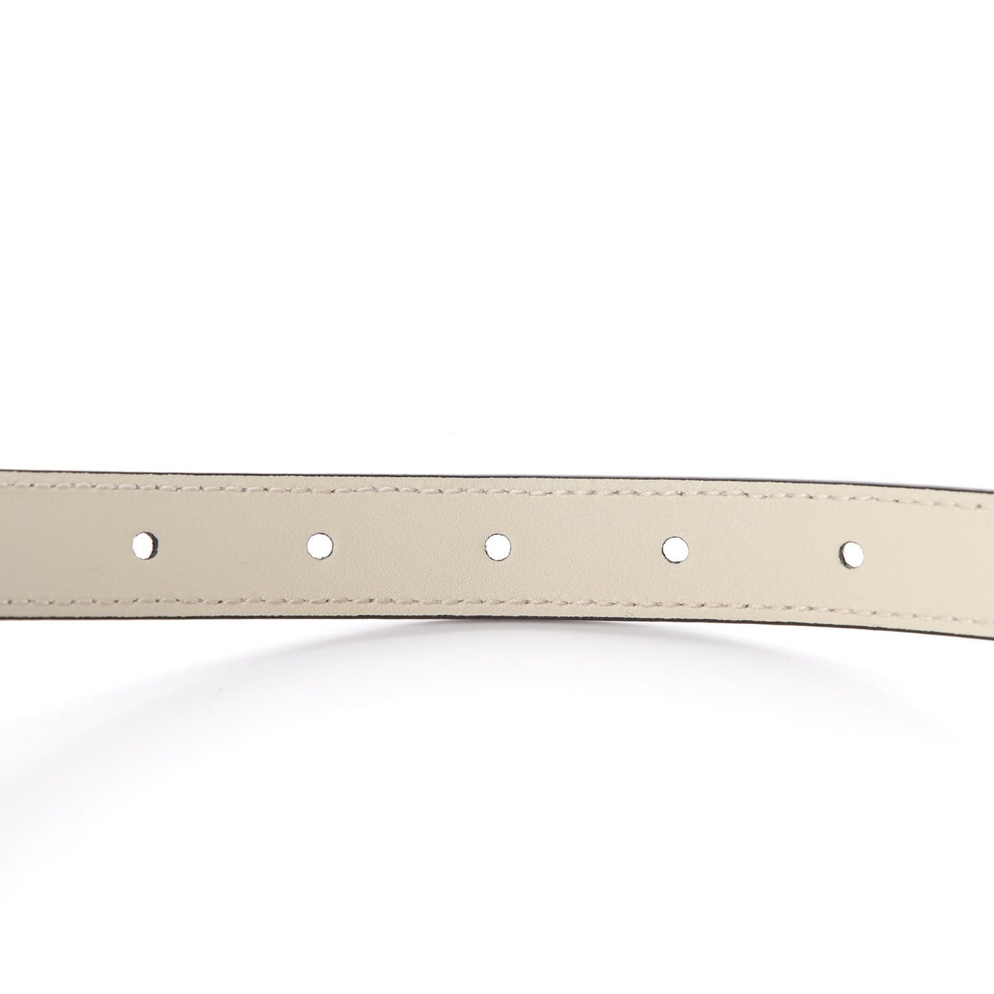 Calfskin Double G 20mm Belt 75 30 Mystic White