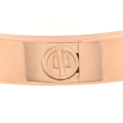 Cartier 18K Pink Gold 4 Diamond LOVE Bracelet 18 5 of 8
