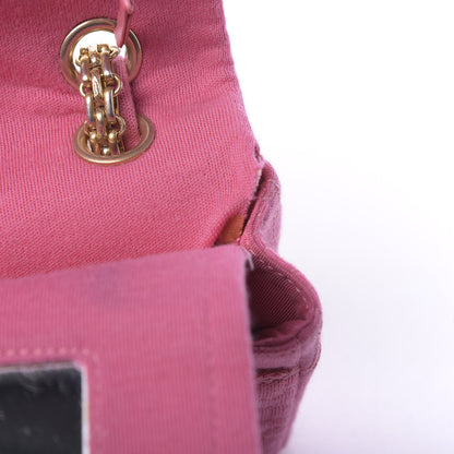 Chanel Jersey Coco's Croc 2.55 Reissue 224 Flap Pink 12 of 14