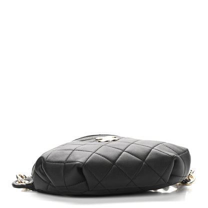 Chanel Lambskin Quilted Resin Bi-Color Waist Bag Fanny Pack Black 4 of 10