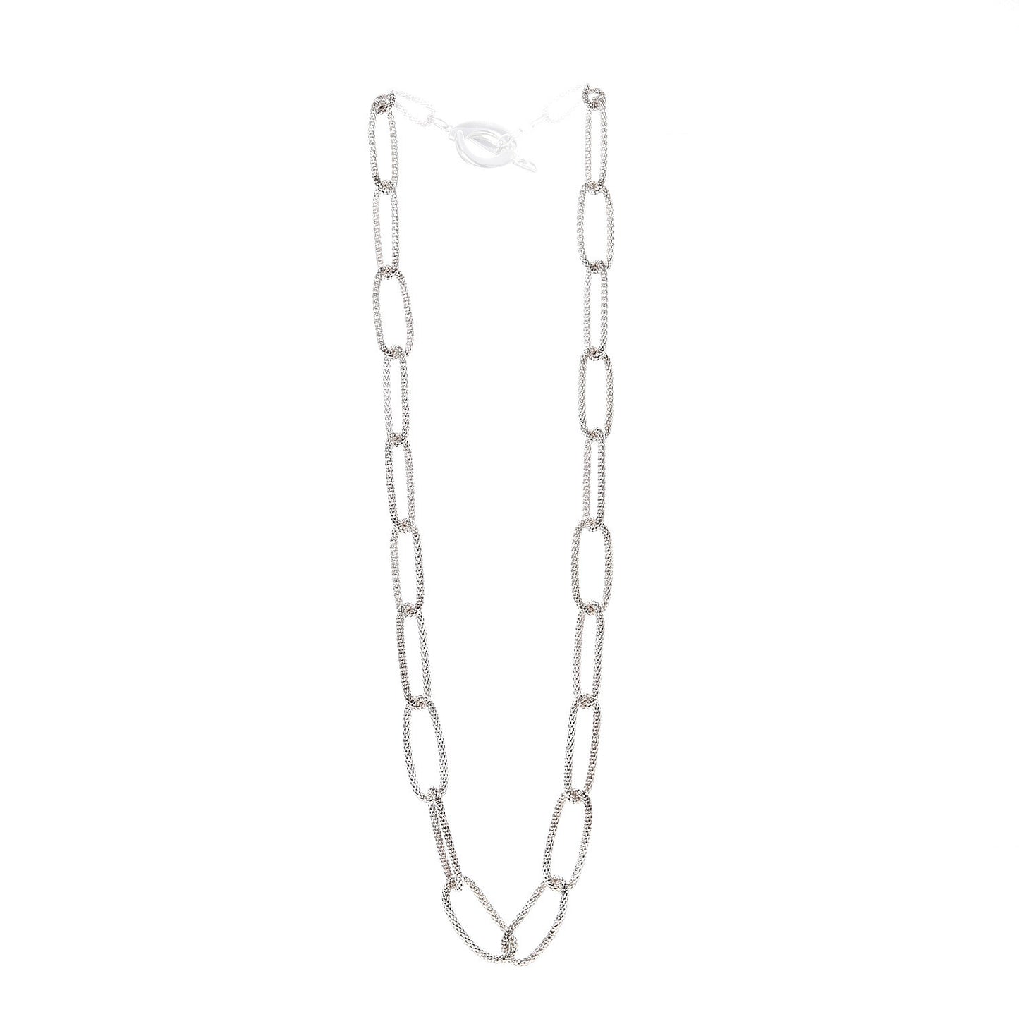 Sterling Silver Paloma Picasso Mesh Link Toggle Necklace