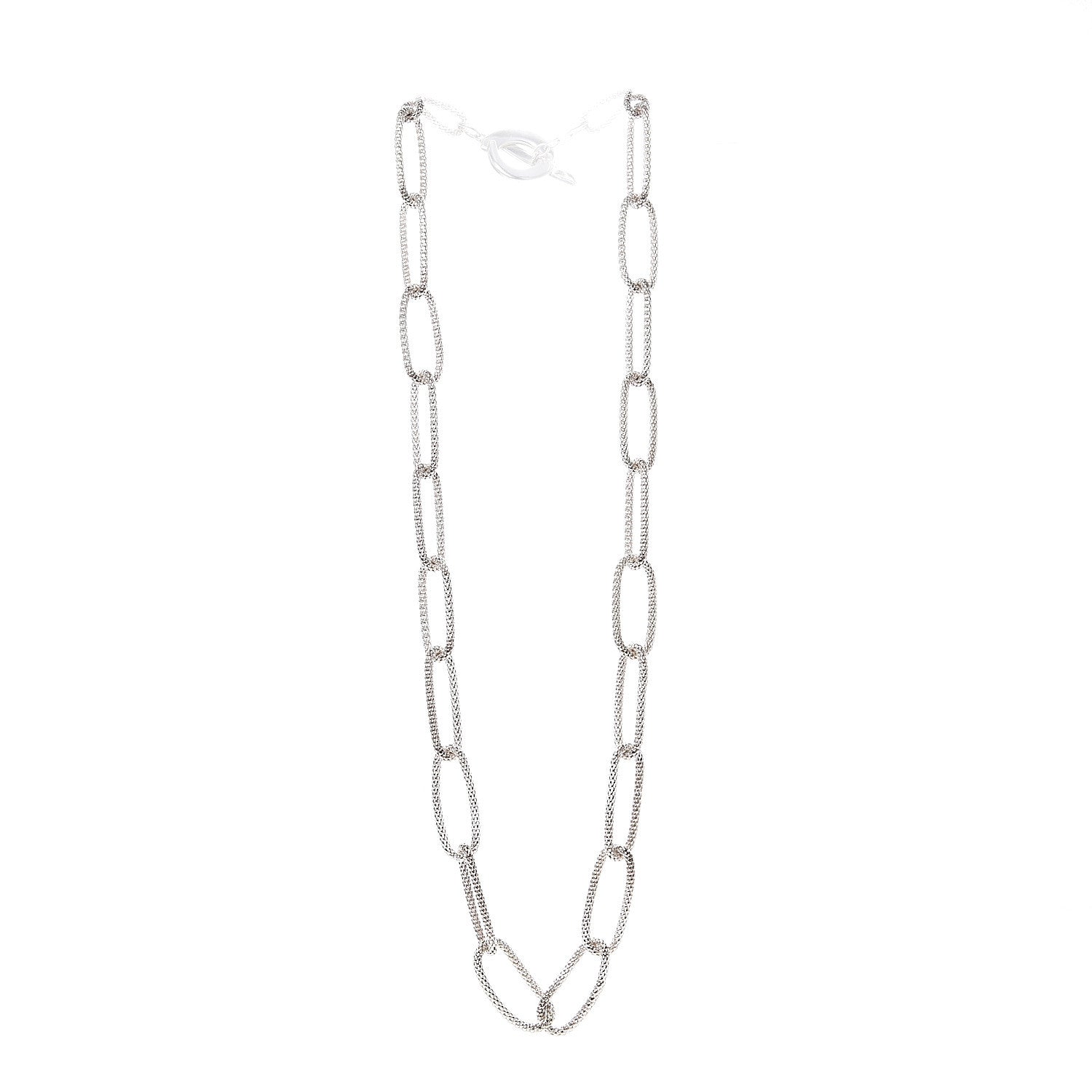 Tiffany Sterling Silver Paloma Picasso Mesh Link Toggle Necklace 2 of 6