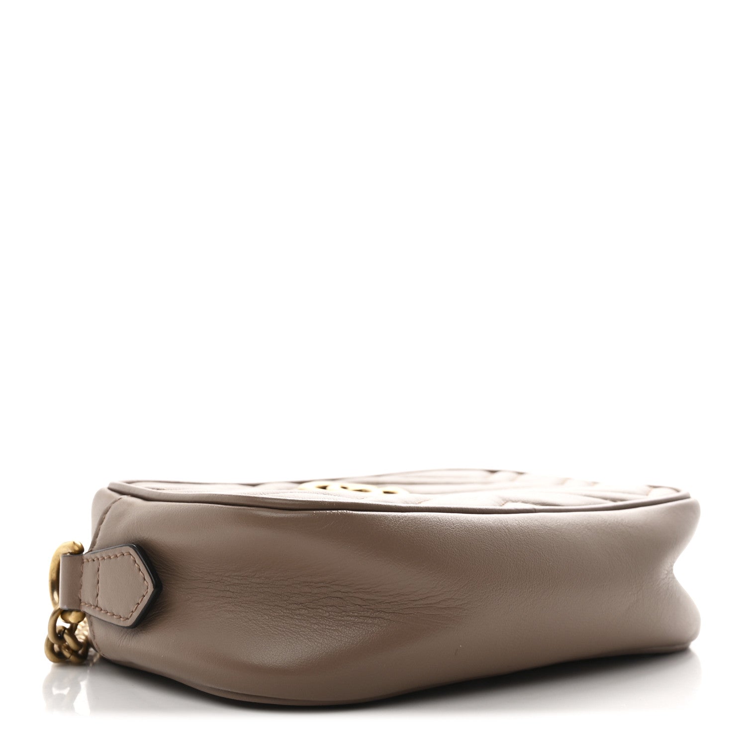Gucci Calfskin Matelasse Mini GG Marmont Chain Shoulder Bag Porcelain Rose 4 of 11