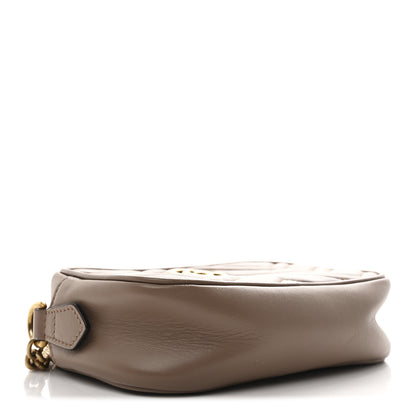 Gucci Calfskin Matelasse Mini GG Marmont Chain Shoulder Bag Porcelain Rose 4 of 11
