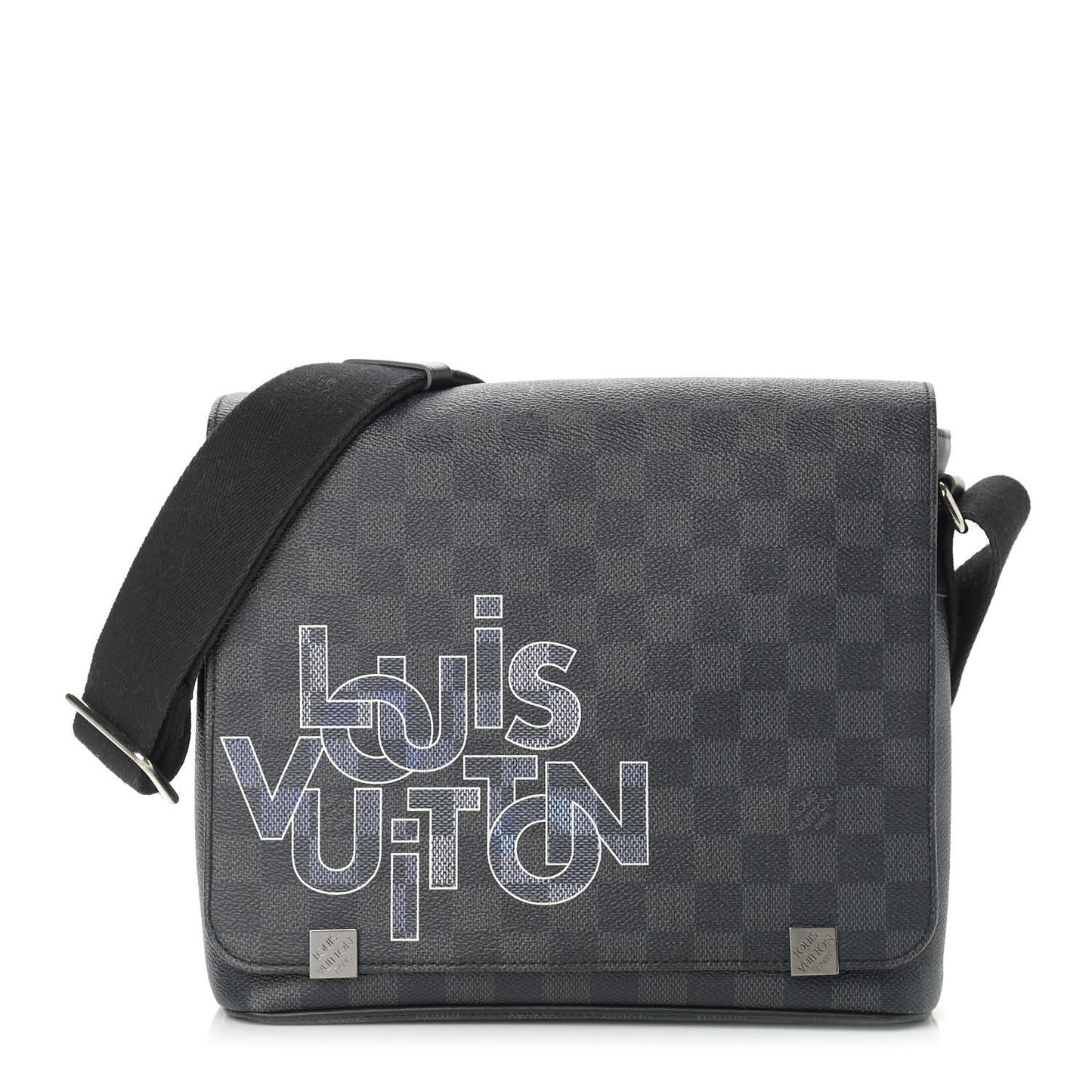 Damier Graphite Logo District PM Grey