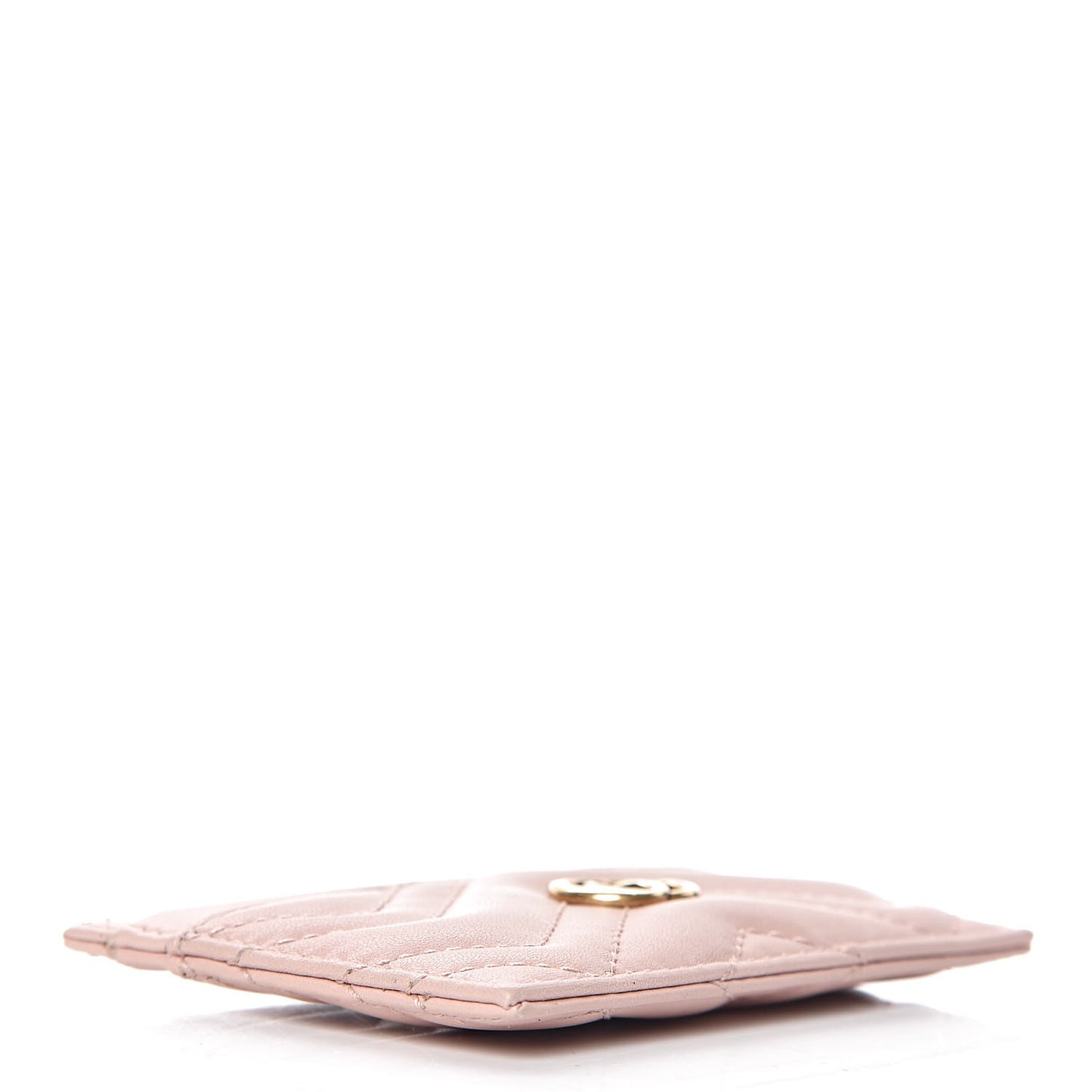 Calfskin Matelasse GG Marmont Card Holder Perfect Pink