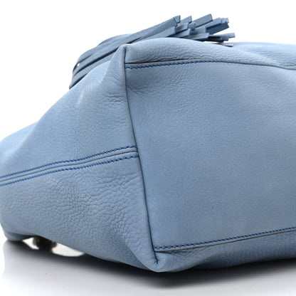 Gucci Vitello Range Medium Soho Chain Shoulder Bag Mineral Blue 8 of 9