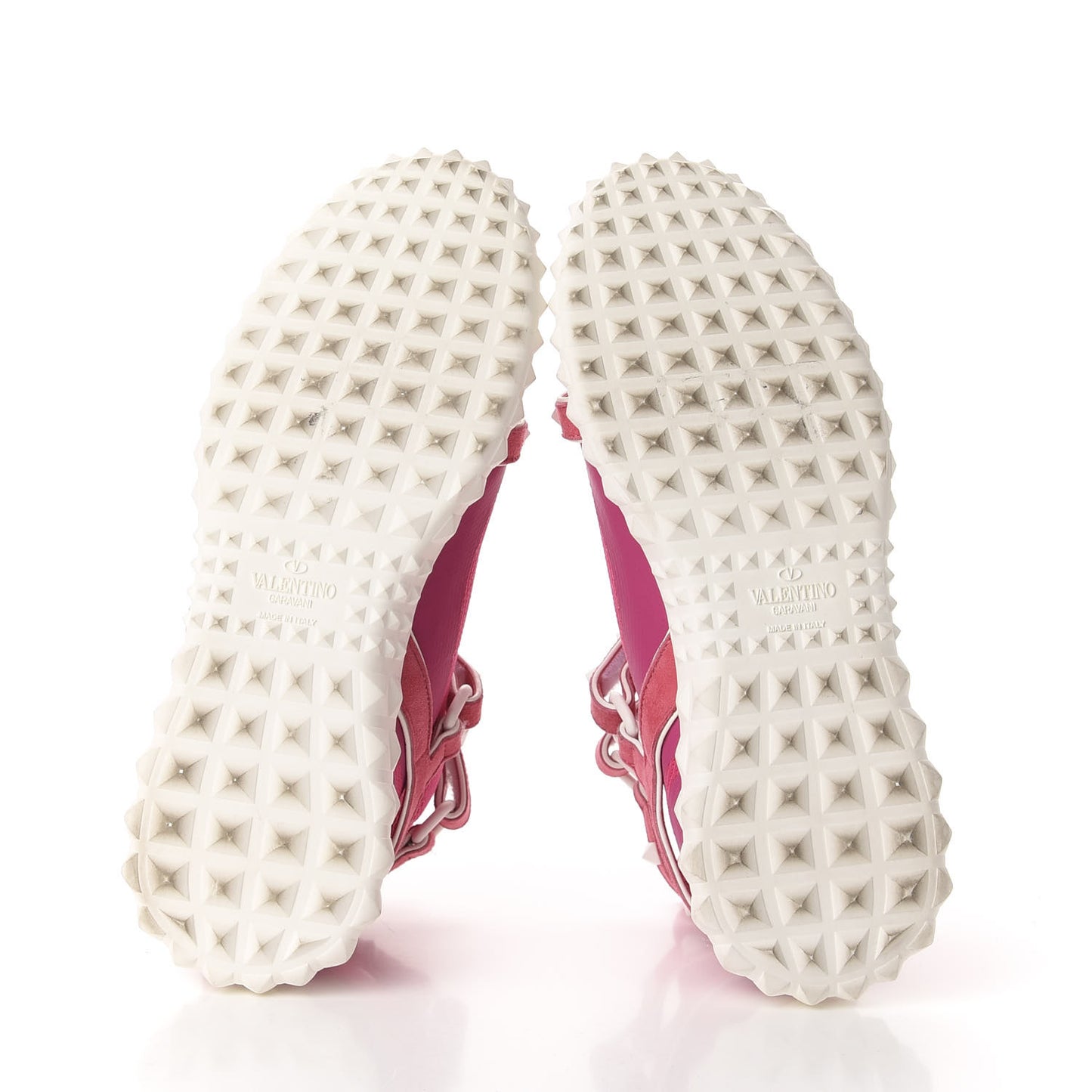 Body Tech Knit Free Rockstud Sock High Top Sneakers 39 Shadow Pink White
