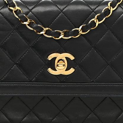 Chanel Lambskin Quilted Medium Single Flap Black 9 of 13
