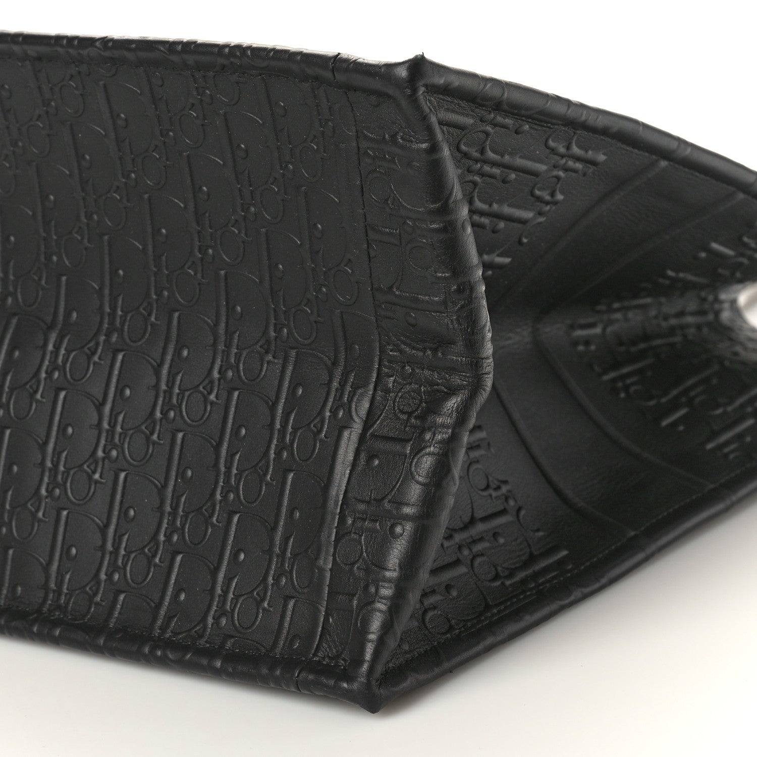 Christian Dior Oblique Calfskin Embossed Large Book Tote Black 10 of 10