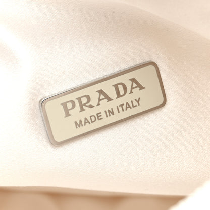 Prada Satin Crystal Mini Re-Edition 2000 Bag White 6 of 9