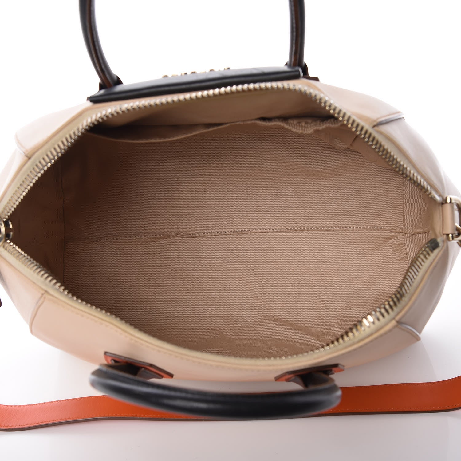 Givenchy Calfskin Medium Tri-Color Antigona Beige Orange Black 8 of 13