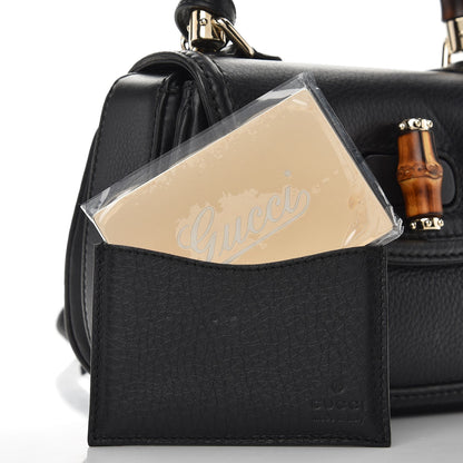 Gucci Cellarius Calfskin Small New Bamboo Top Handle Bag Black 9 of 9