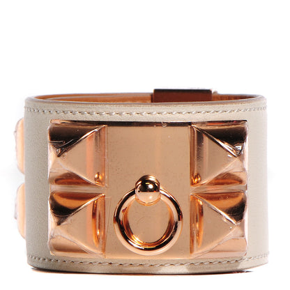 Hermes Swift Collier de Chien CDC Bracelet S Craie 1 of 7