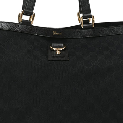Gucci Monogram Large Abbey Tote Black 5 of 9