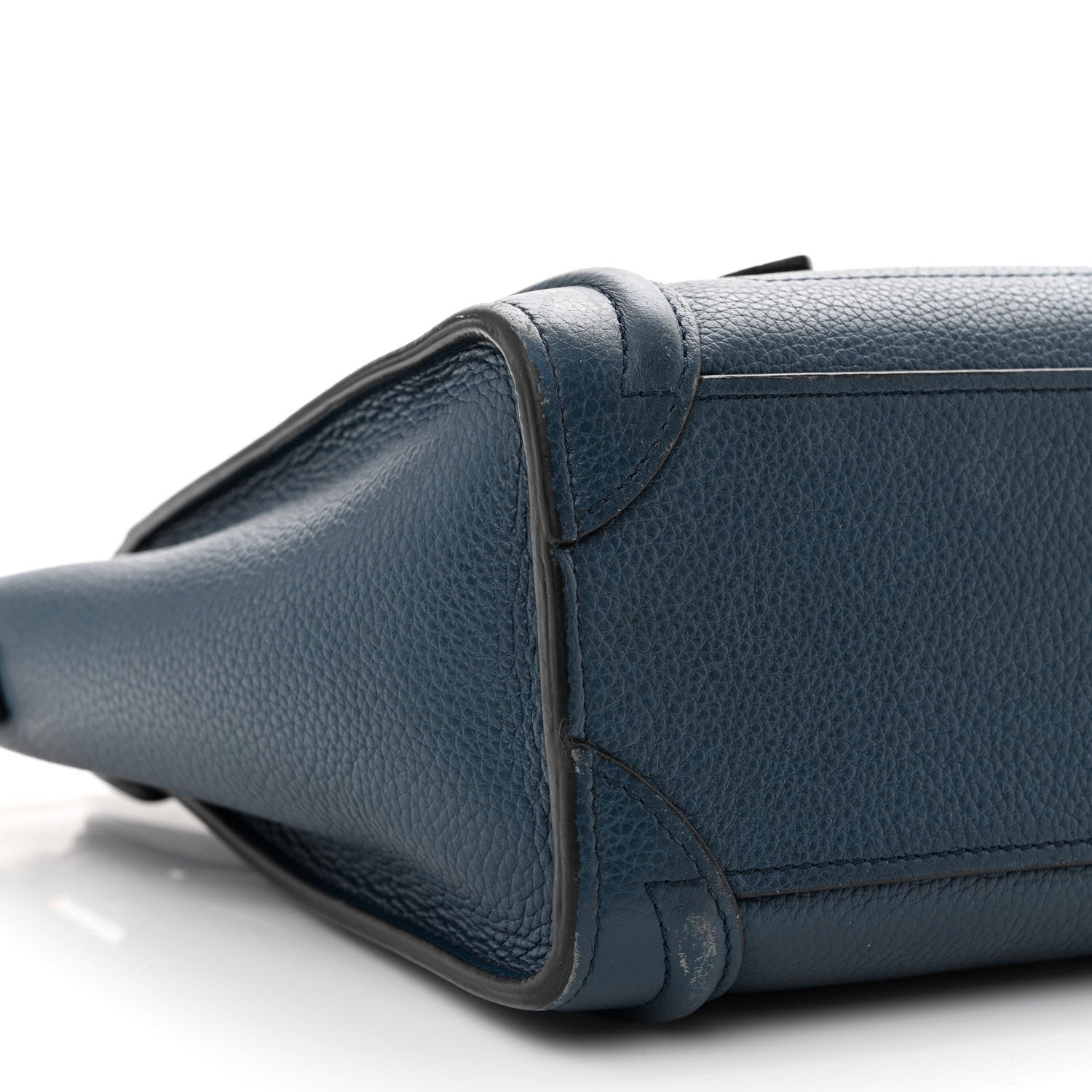 Celine Baby Drummed Calfskin Nano Luggage Blue 10 of 15
