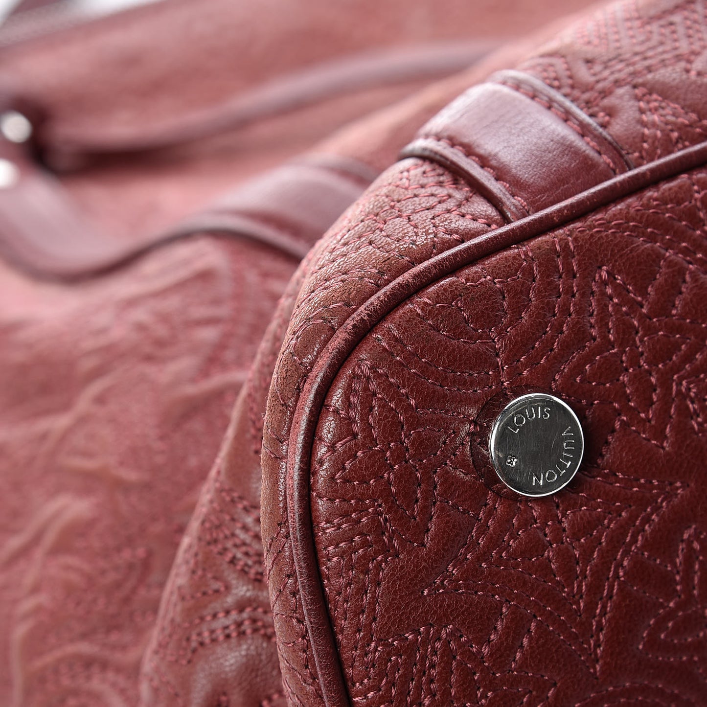 Monogram Lambskin Antheia Ixia MM Fuchsia
