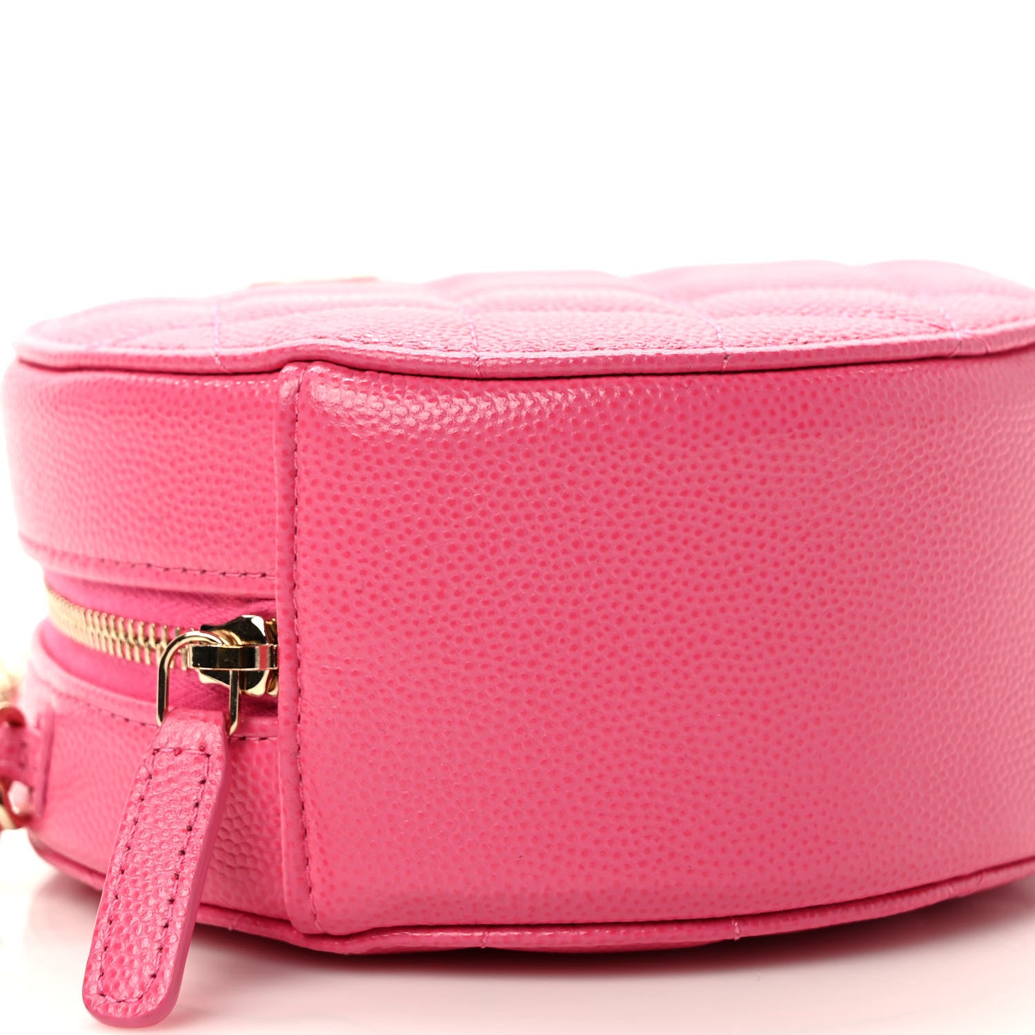 Chanel Caviar Quilted Round Clutch With Chain Pink 8 of 10