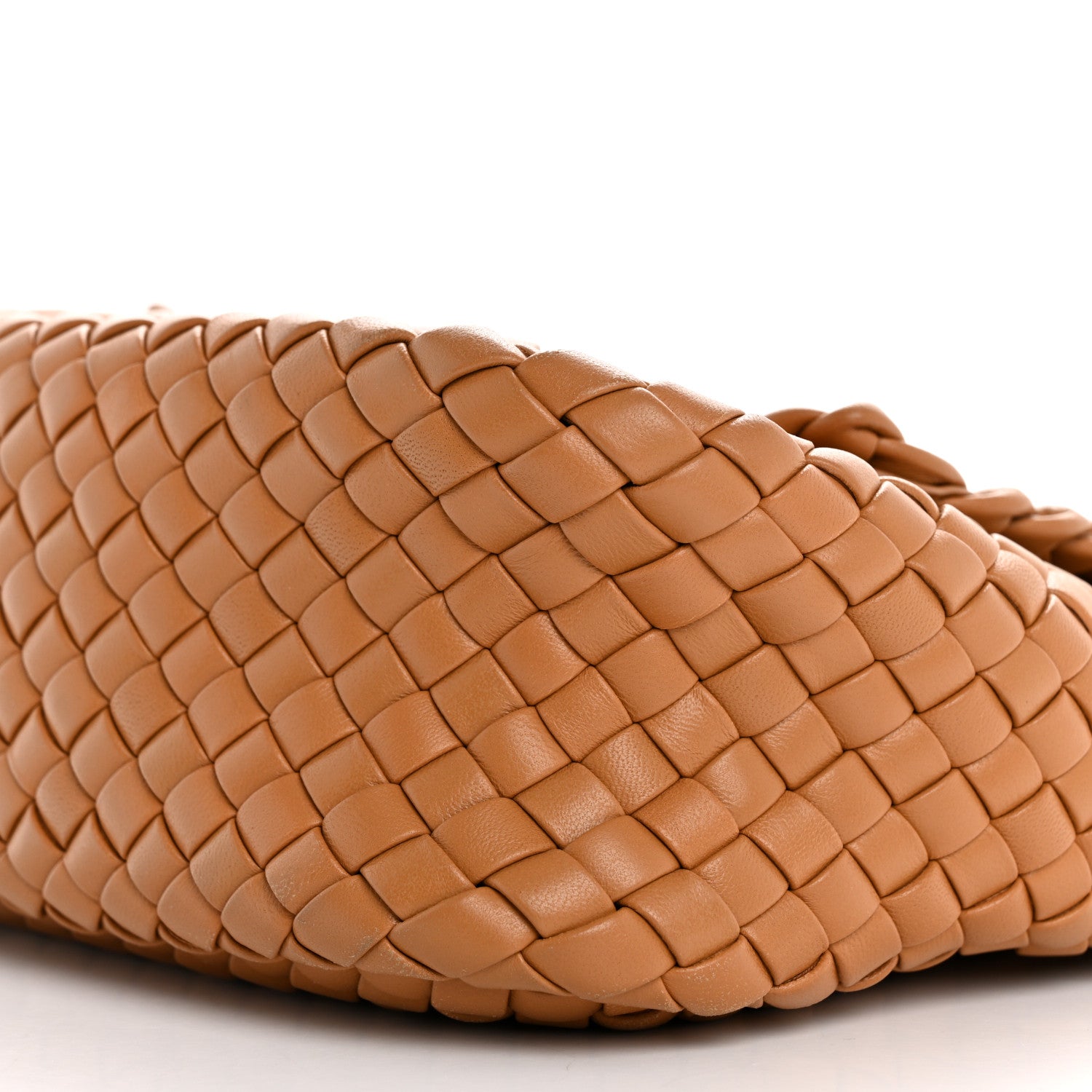 Bottega Veneta Nappa Intreccio Padded Small Cobble Shoulder Bag Caramel 11 of 13