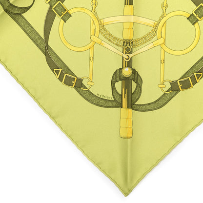 Hermes Silk Eperon D'Or Pocket Square Scarf 2 of 4