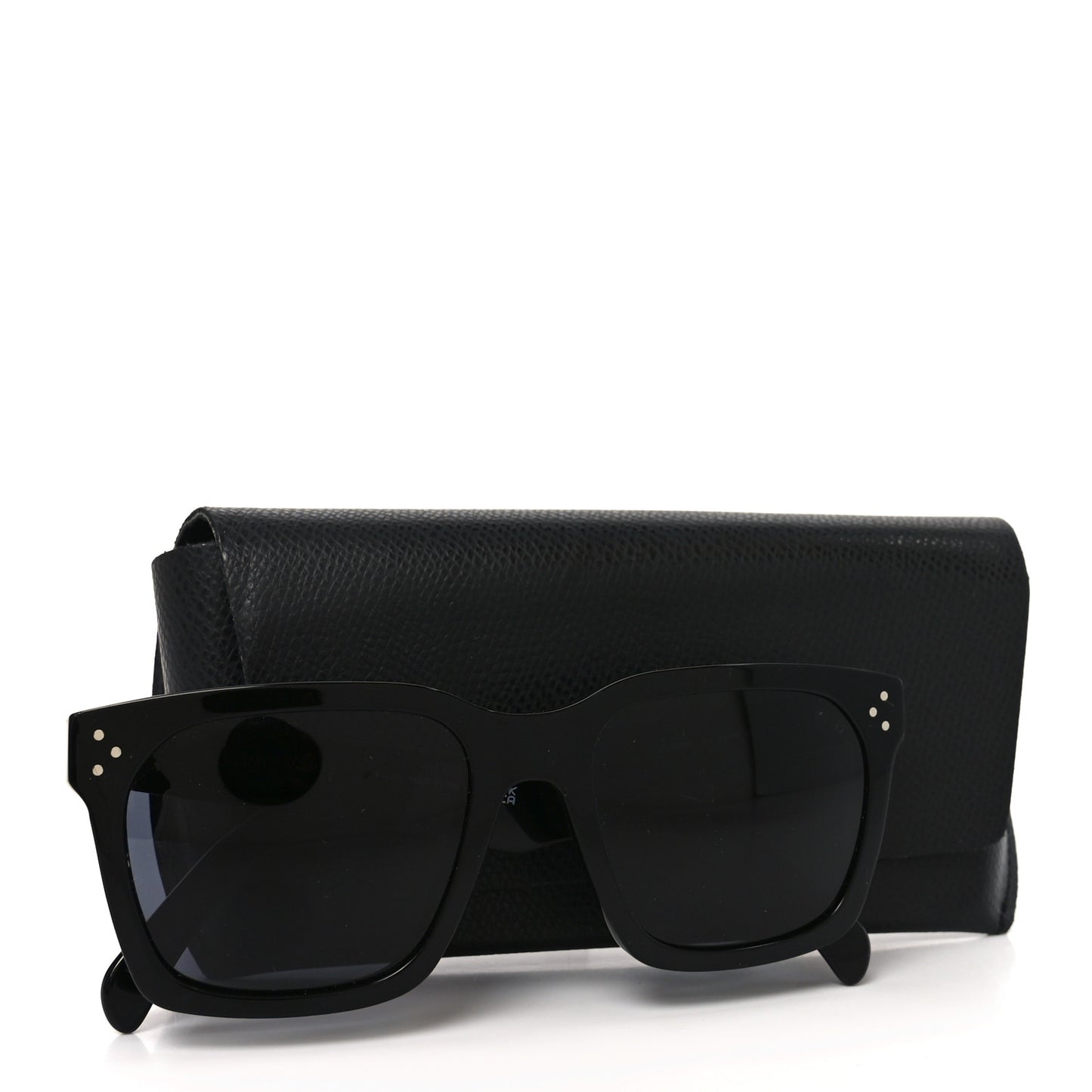 Acetate Polarized Square Sunglasses CL40248I Black