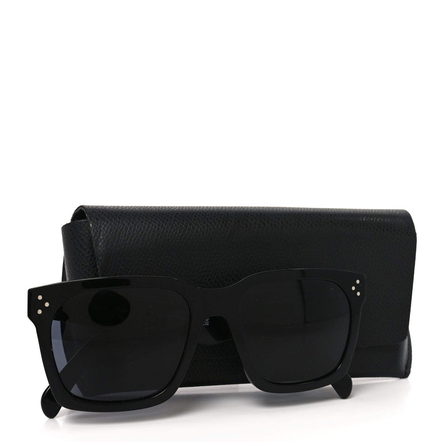 Celine Acetate Polarized Square Sunglasses CL40248I Black 7 of 7