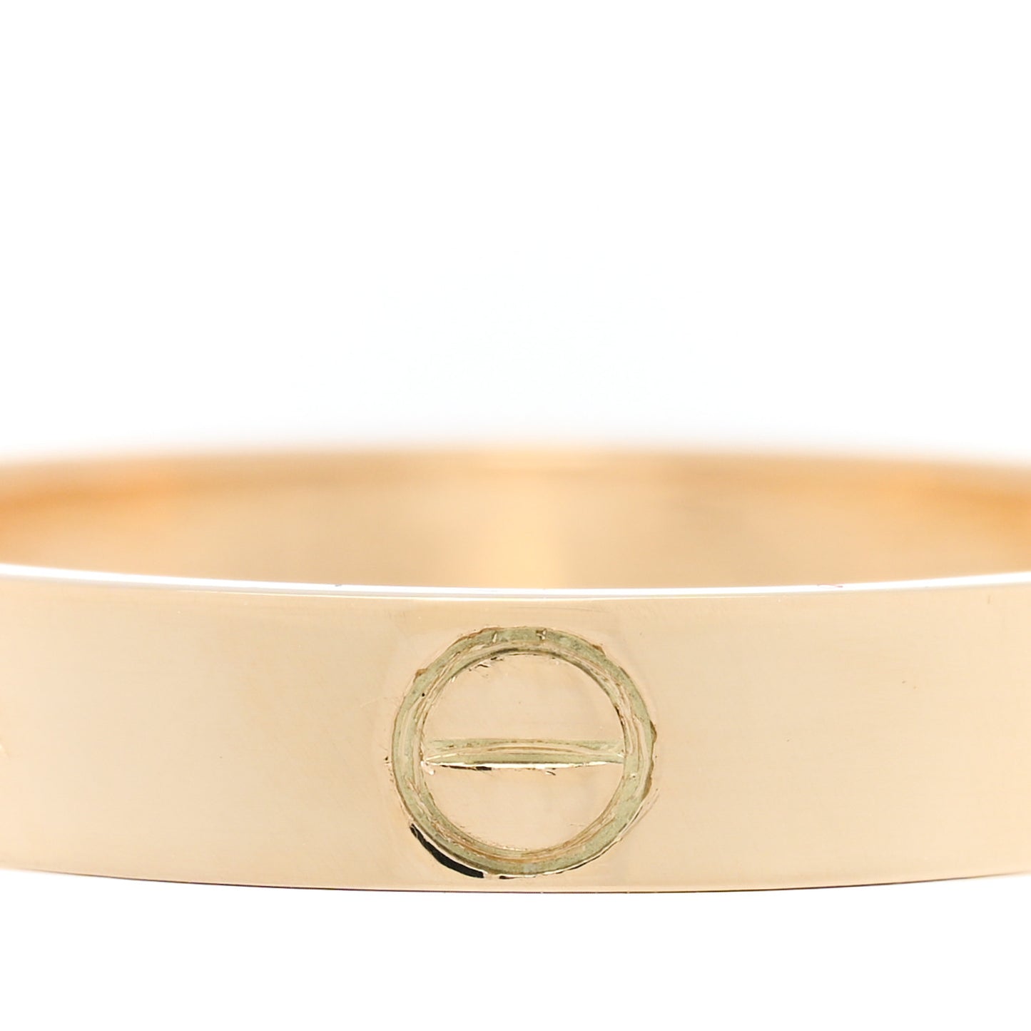 18K Yellow Gold 3.5mm LOVE Wedding Band Ring 57 8