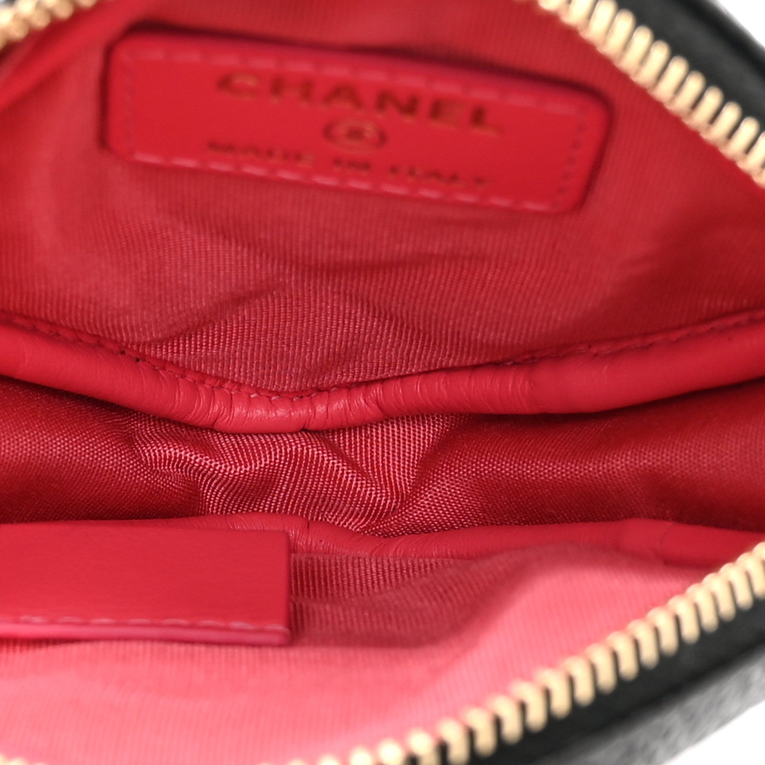 Chanel Caviar Quilted Diamond Coin Purse With Chain Black 5 of 10