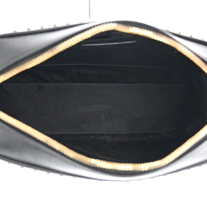 Saint Laurent Canvas Calfskin Monogram Lou Camera Bag Black Grey Cream 5 of 11