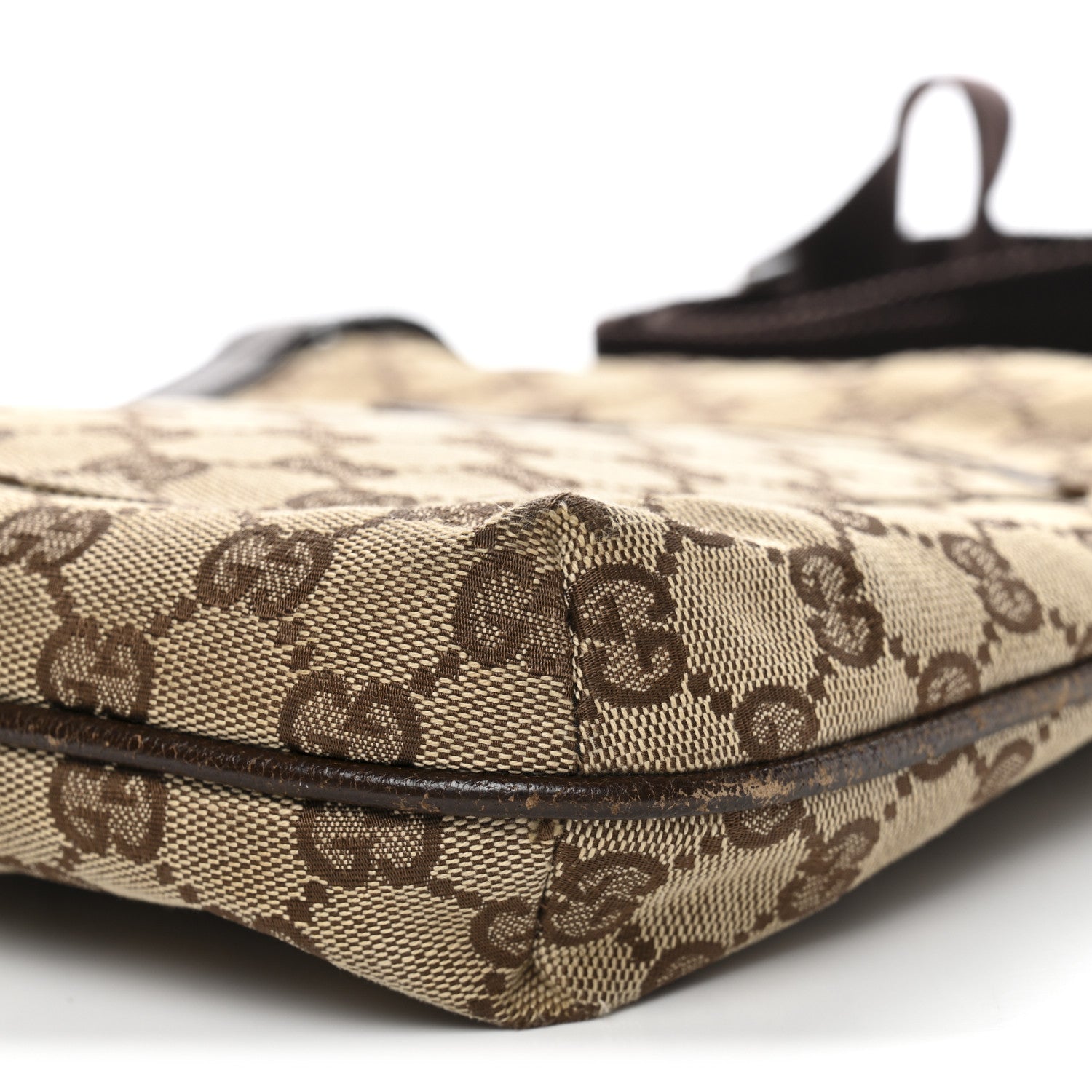 Gucci Monogram Flat Messenger Bag Dark Brown 10 of 14