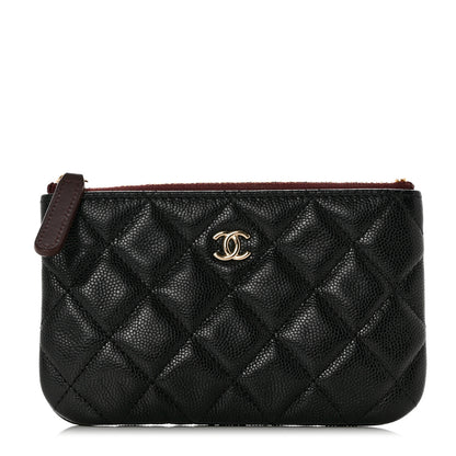 Chanel Caviar Quilted Small Cosmetic Case Black 1 of 8