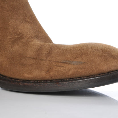 Saint Laurent Suede Knee High Boots 36 Beige 12 of 13