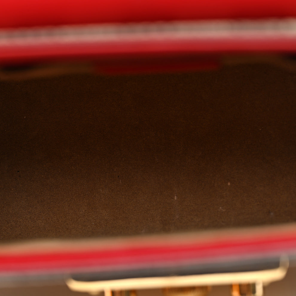 Gucci GG Supreme Monogram Calfskin Small Padlock Shoulder Bag Beige ...