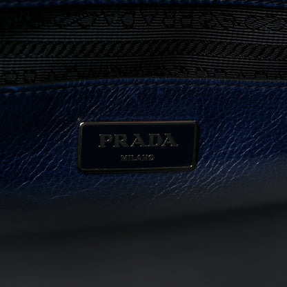 Prada Glace Calf Large Twin Pocket Tote Baltico 6 of 8