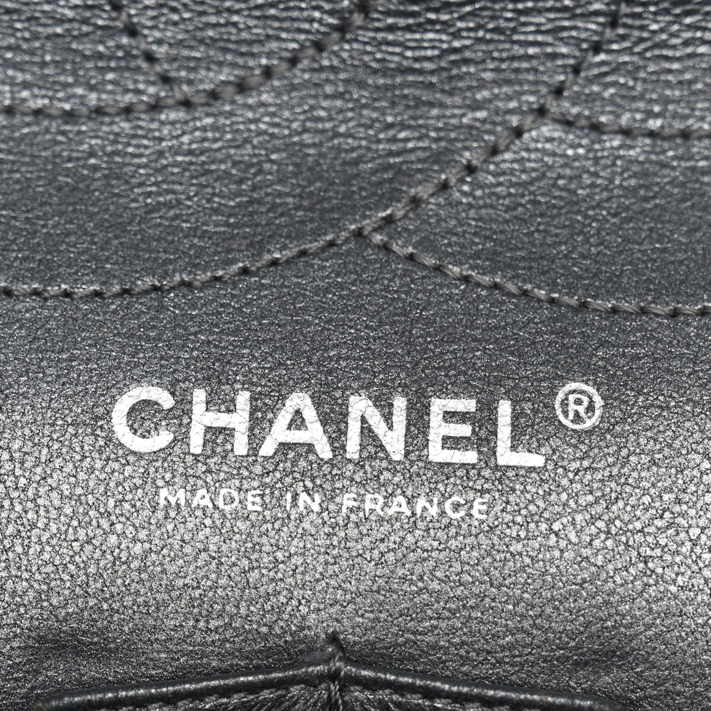 Metallic Aged Calfskin Quilted 2.55 Reissue 227 Flap Dark Silver