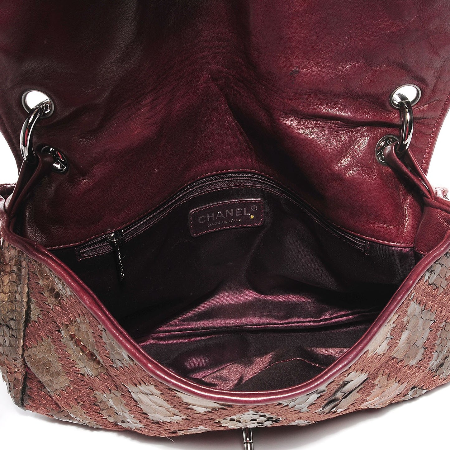 Python Crochet Soft and Chain Jumbo Flap Bronze