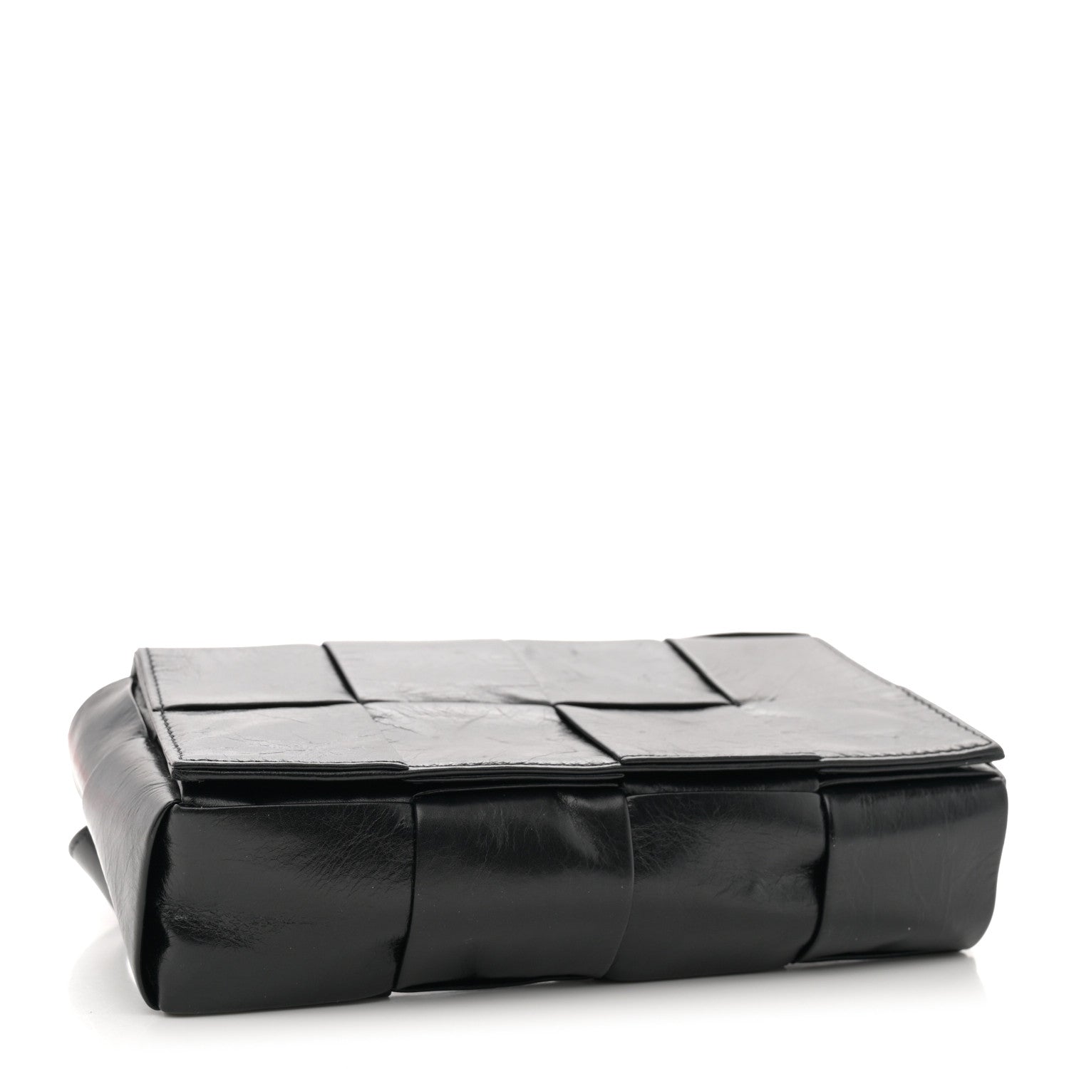 Bottega Veneta Paper Calfskin Maxi Intreccio The Belt Cassette Bag Black 4 of 10
