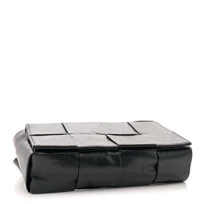 Bottega Veneta Paper Calfskin Maxi Intreccio The Belt Cassette Bag Black 4 of 10