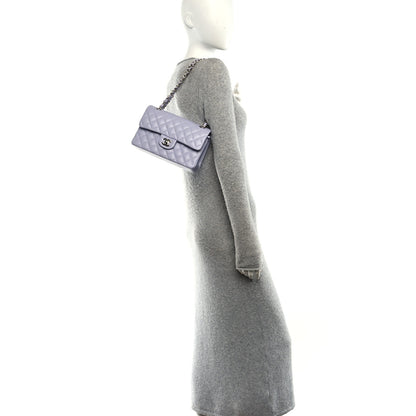 Chanel Caviar Quilted Small Double Flap Light Purple 2 of 10