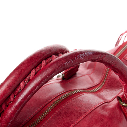 Balenciaga Agneau Classic Hardware Weekender Rouge Theatre 13 of 14