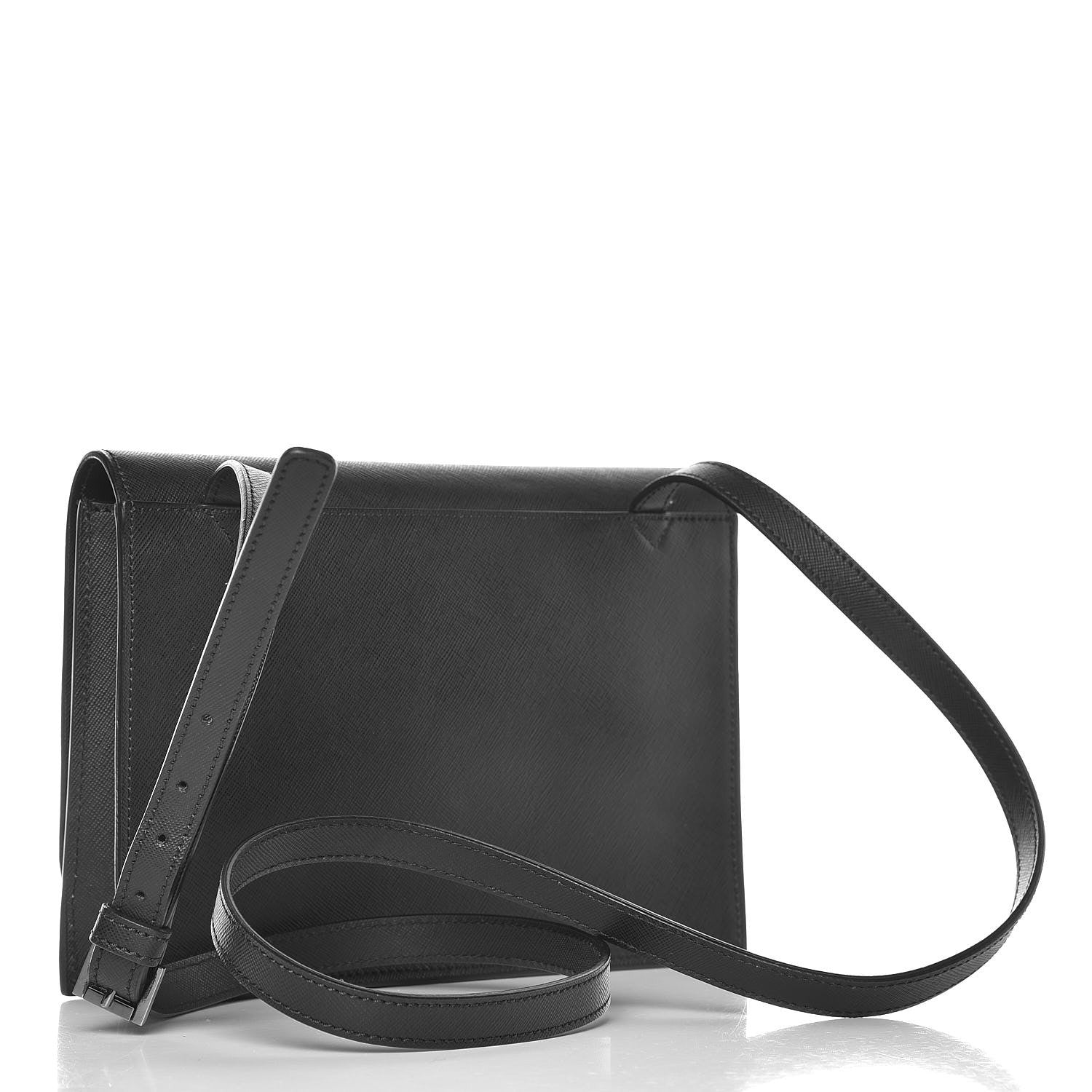 Versace Grained Calfskin Crossbody Bag Black 3 of 7