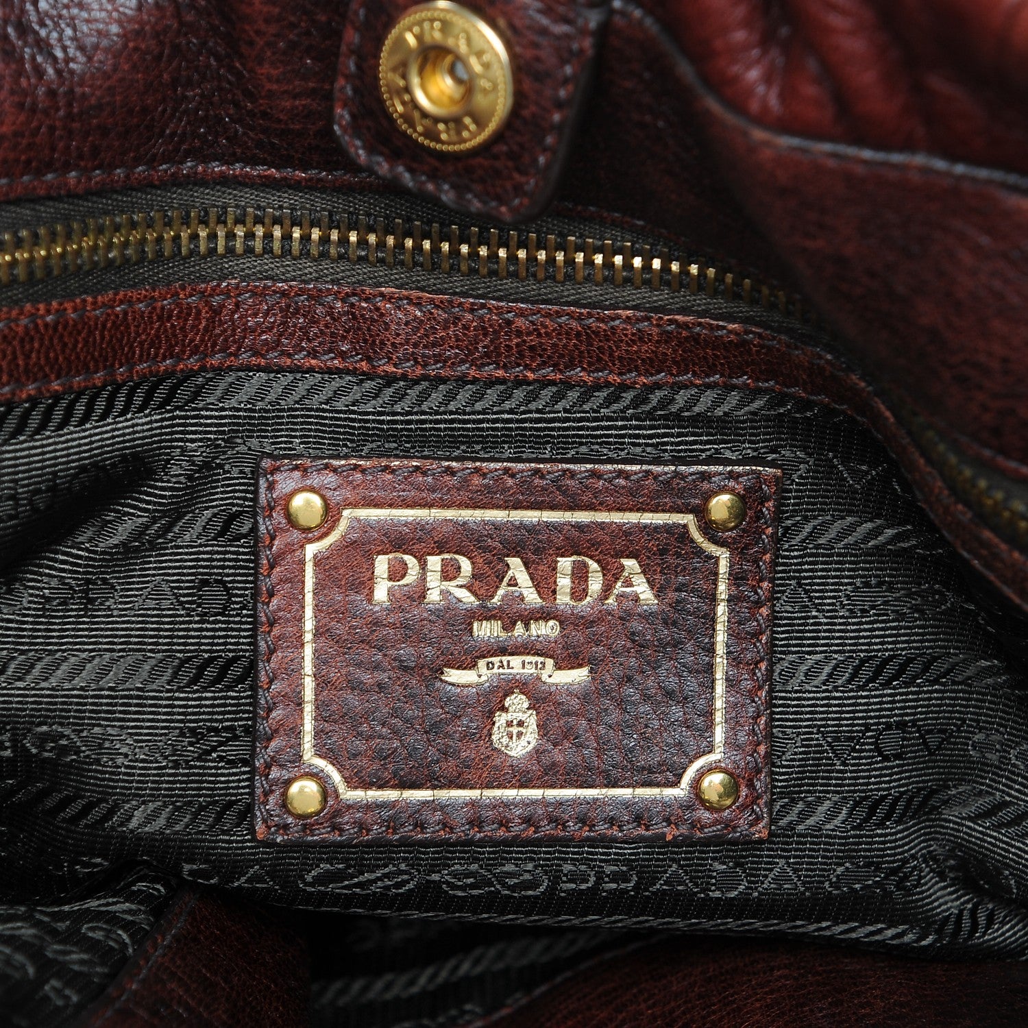 Prada Cervo Antik Shoulder Bag Etrusco Sfumato 8 of 9