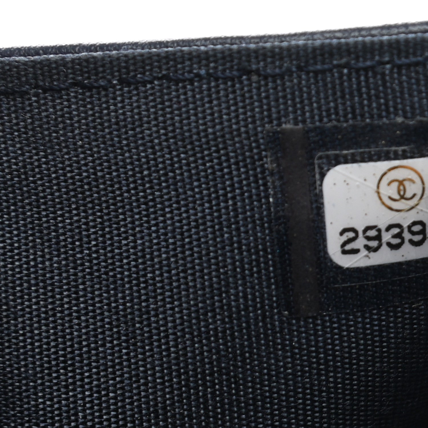 Chanel Caviar Quilted Compact Boy Wallet Blue 8 of 9