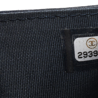 Chanel Caviar Quilted Compact Boy Wallet Blue 8 of 9