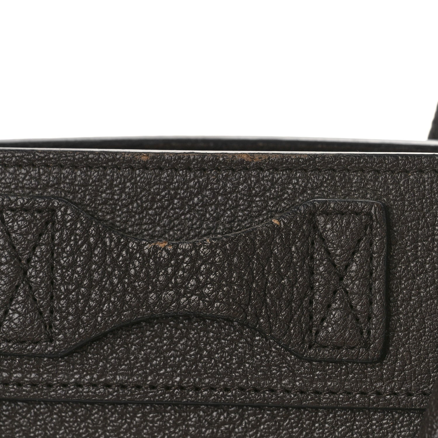 Celine Goatskin Micro Luggage Dark Taupe 11 of 11