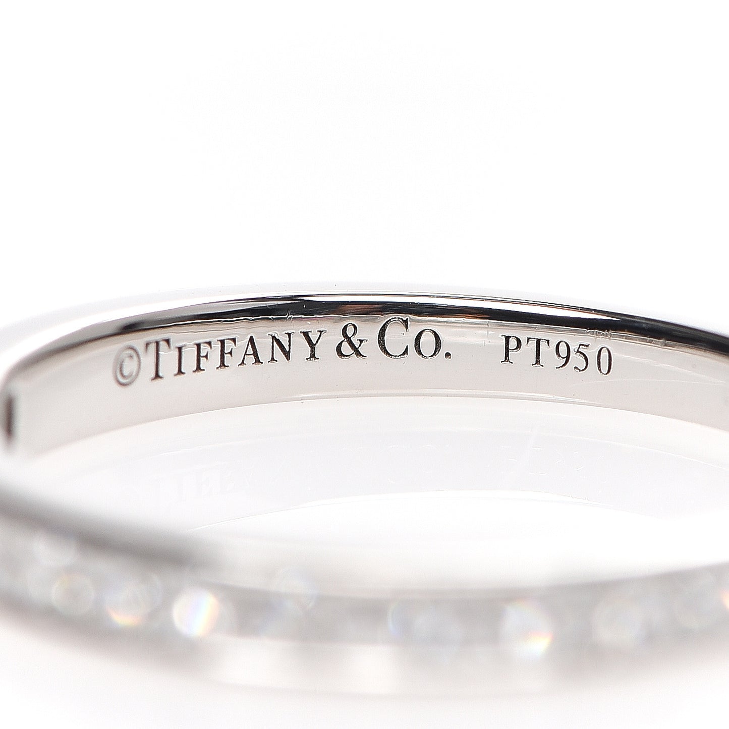 Platinum Diamond .37ctw Half Circle Wedding Band Ring 49 5