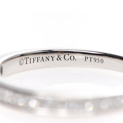 Tiffany Platinum Diamond .37ctw Half Circle Wedding Band Ring 49 5 3 of 4