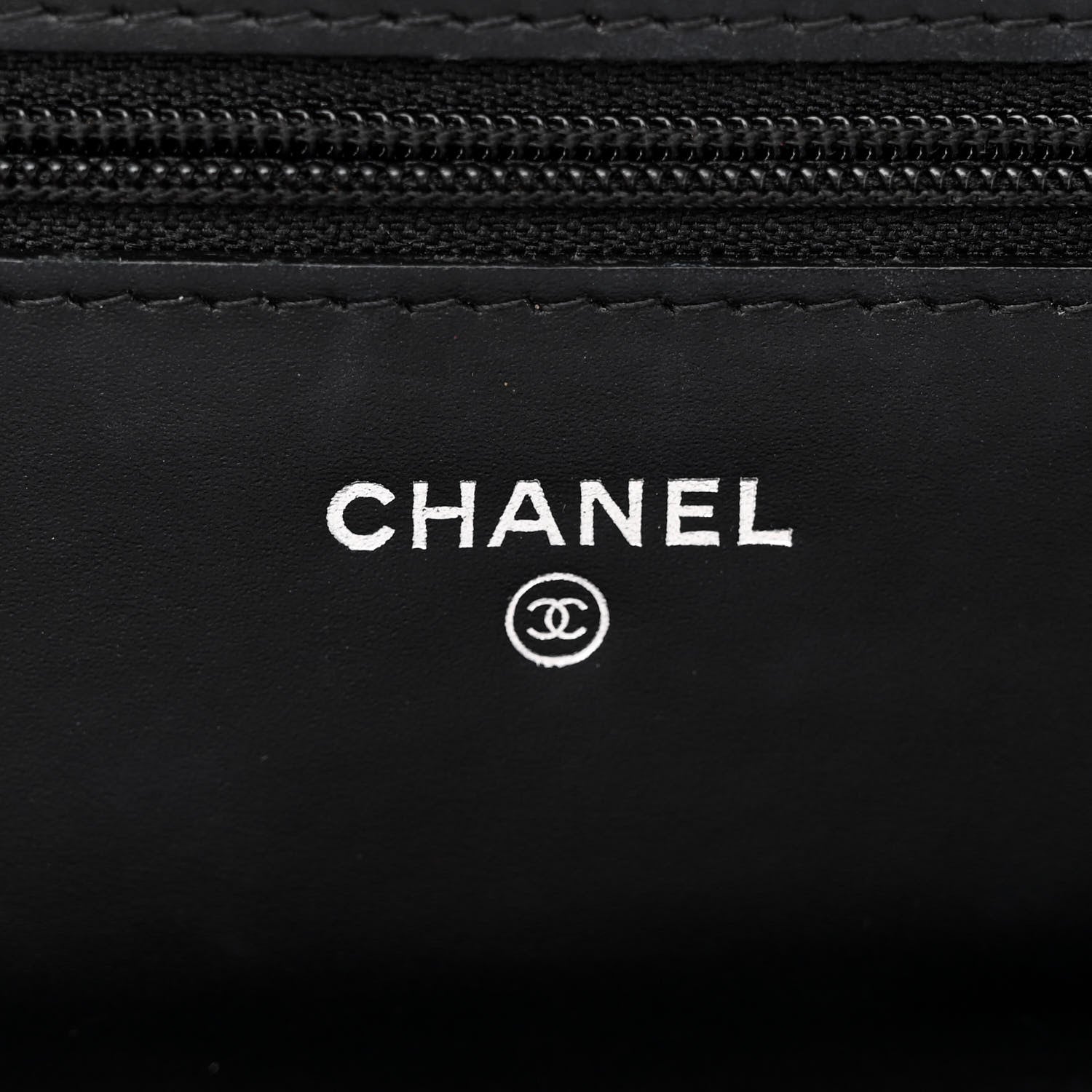 Chanel Patent Quilted Wallet On Chain WOC Black 6 of 12
