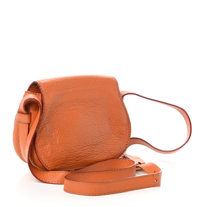 Chloe Calfskin Mini Marcie Round Crossbody Bag Orange 3 of 9